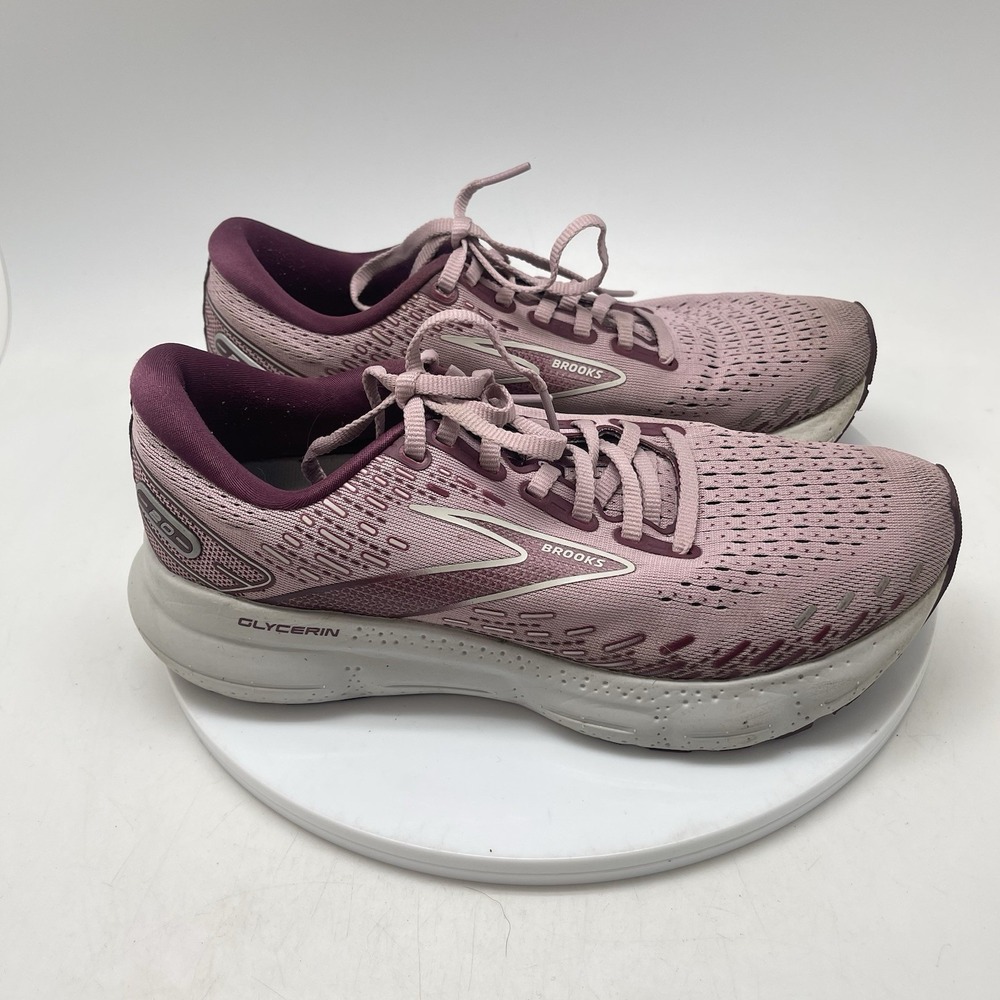 Brooks Sneakers Womens 8.5 B Glycerin 20 1203691B577 Pink Running Athletic Shoes